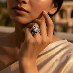 Load image into Gallery viewer, 925 Silver Square Cut Ring for Women | Gift Jewelry
