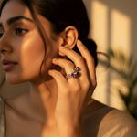 Load image into Gallery viewer, 925 Silver Multi-Gemstone Ring for Women | Statement Ring
