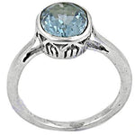 将图像加载到图库查看器中， 925 Sterling Silver Aquamarine Ring for Women | Gift Jewelry
