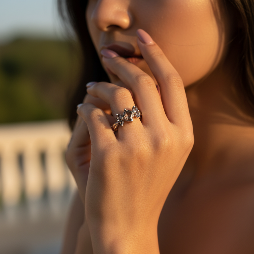 925 Silver Smoky Quartz Ring | Women's Gemstone Jewelry