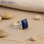Load image into Gallery viewer, 925 Silver Lapis Lazuli Ring for Women | Gemstone Jewelry
