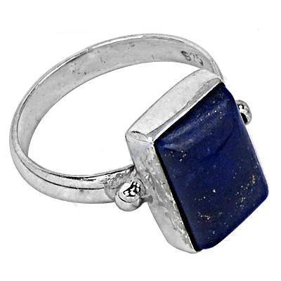 925 Silver Lapis Lazuli Ring for Women | Gemstone Jewelry