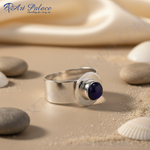 Load image into Gallery viewer, 925 Sterling Silver Ring with Onyx Stone for Women
