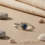 将图像加载到图库查看器中， 925 Silver Blue Gemstone Ring for Women | Daily Wear Jewelry
