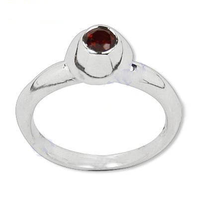 925 Silver Garnet Gemstone Ring for Women | Gift Jewelry