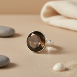 Load image into Gallery viewer, 925 Silver Smoky Quartz Ring | Women&#39;s Gemstone Jewelry
