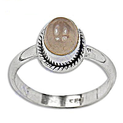 925 Silver Rose Quartz Ring for Women | Gift Jewelry