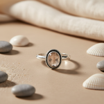 将图像加载到图库查看器中， 925 Silver Rose Quartz Ring for Women | Gift Jewelry
