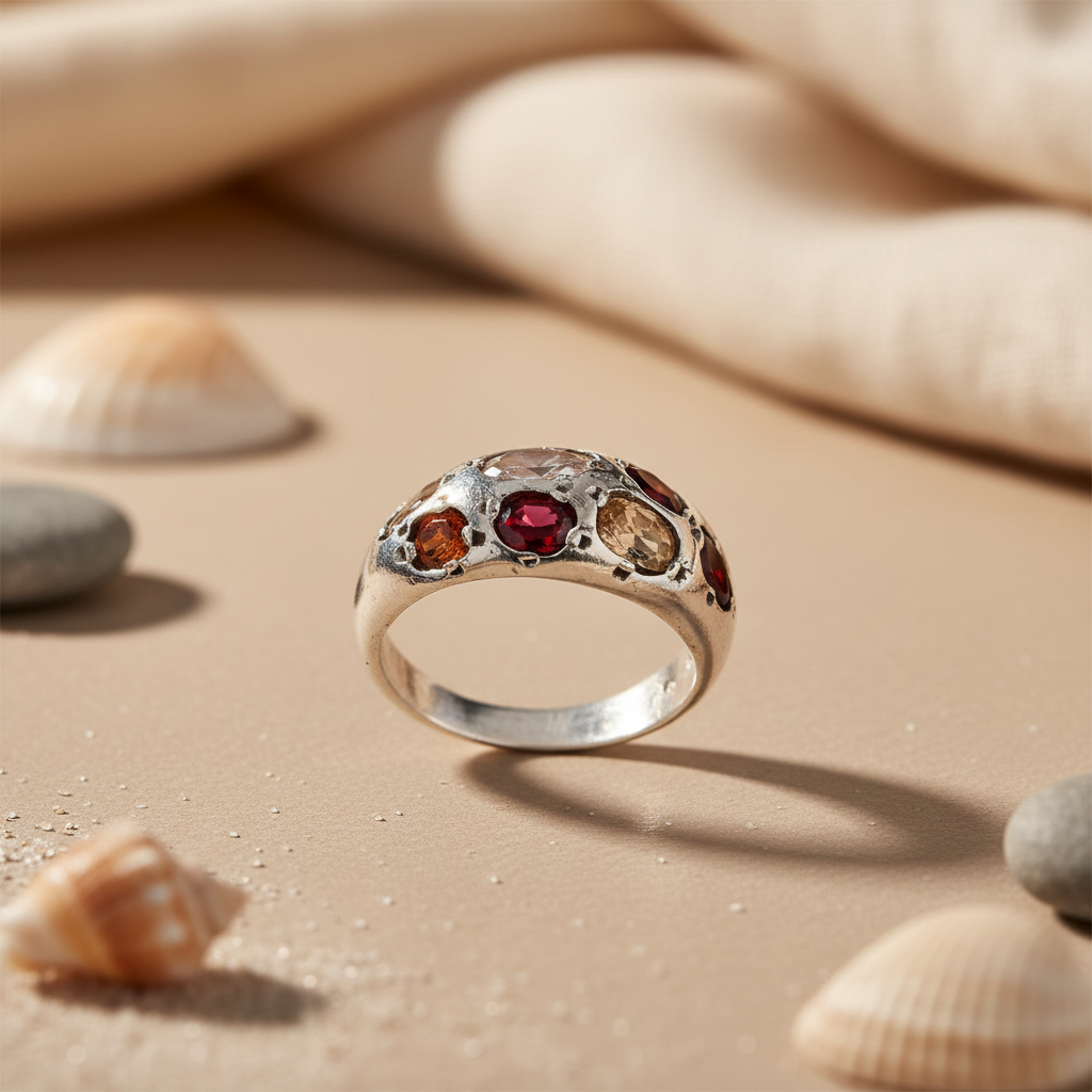 925 Silver Gemstone Ring for Women | Statement Ring