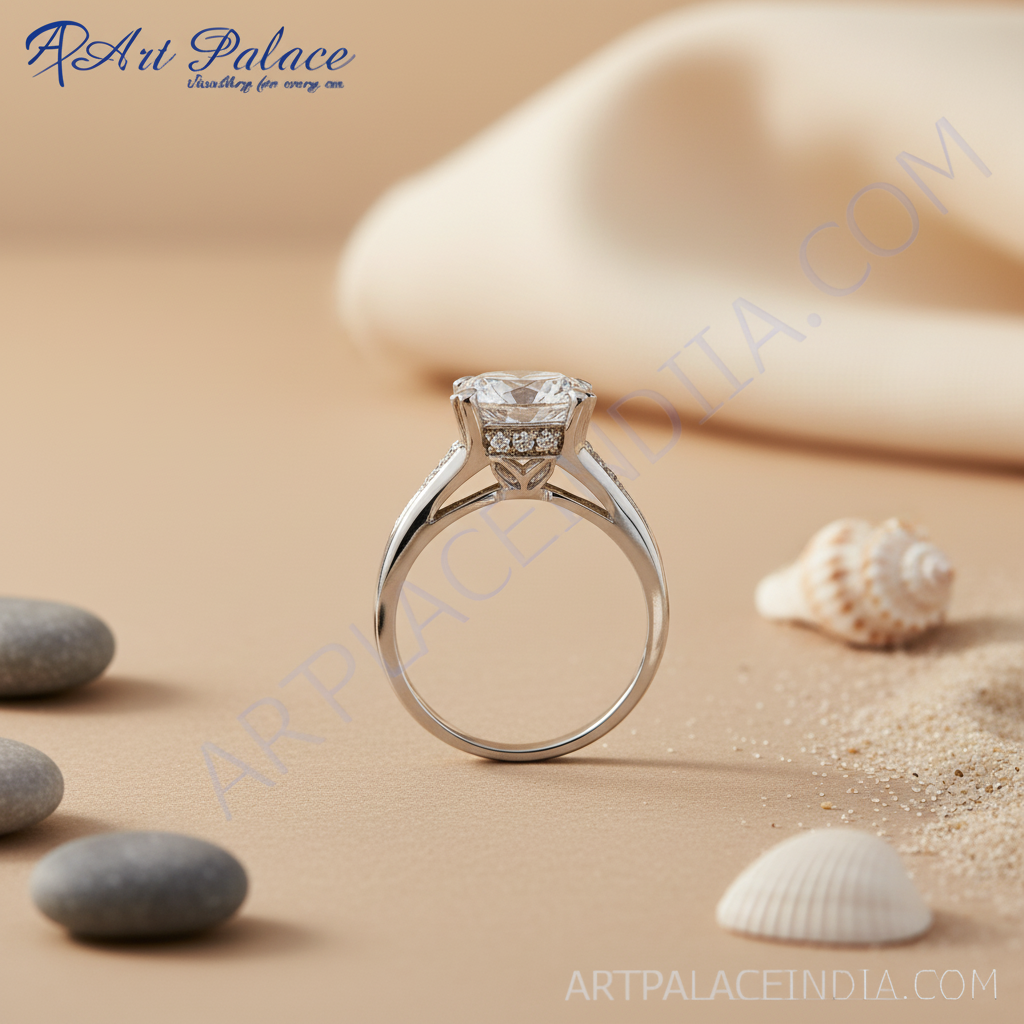 925 silver cubic zirconia engagement ring for women | gift
