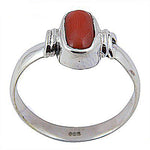 将图像加载到图库查看器中， 925 Silver Red Coral Ring for Women | Gemstone Jewelry
