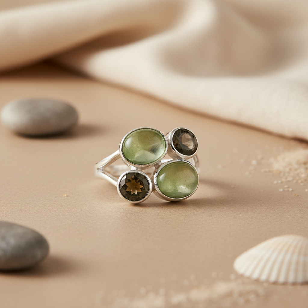 925 Silver Multi-Stone Ring for Women | Statement Jewelry