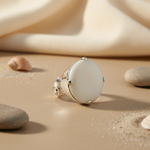 Load image into Gallery viewer, 925 Silver Mother of Pearl Ring for Women | Statement Jewelry
