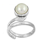 将图像加载到图库查看器中， 925 Silver Pearl Swirl Ring | Women's Jewelry | Gift
