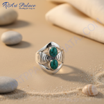 Load image into Gallery viewer, 925 Sterling Silver Turquoise Ring for Women | Gemstone Jewelry
