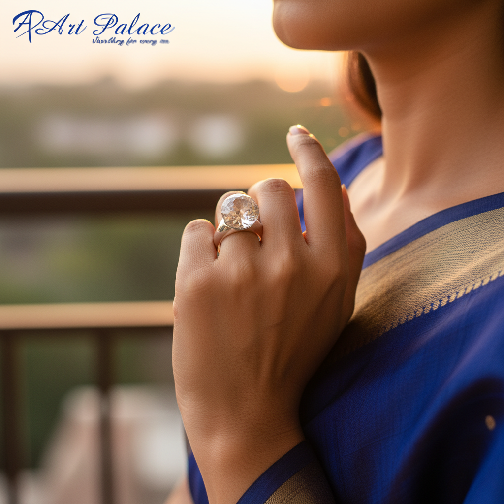 925 sterling silver crystal ball ring | for women | gift