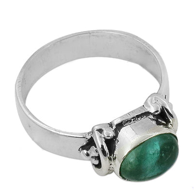 925 silver emerald ring for women | gemstone jewelry