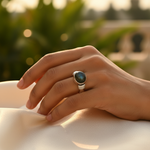 将图像加载到图库查看器中， 925 Silver Labradorite Ring for Women | Gemstone Jewelry

