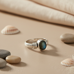 将图像加载到图库查看器中， 925 Silver Labradorite Ring for Women | Gemstone Jewelry
