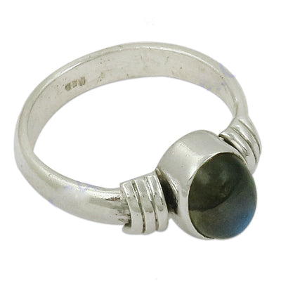 925 Silver Labradorite Ring for Women | Gemstone Jewelry