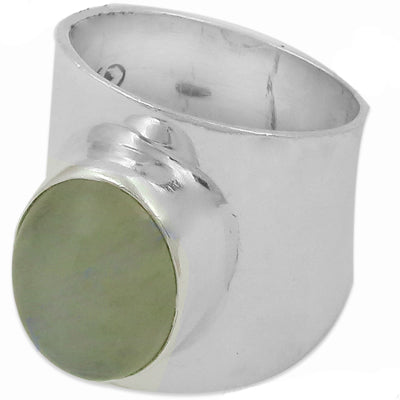 925 Silver Green Gemstone Ring for Women | Statement Jewelry