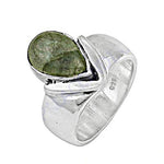 Load image into Gallery viewer, 925 Silver Green Gemstone Ring for Women | Statement Jewelry
