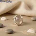 Load image into Gallery viewer, Silver Ring with Oval Gemstone | Women&#39;s Ring | Gift
