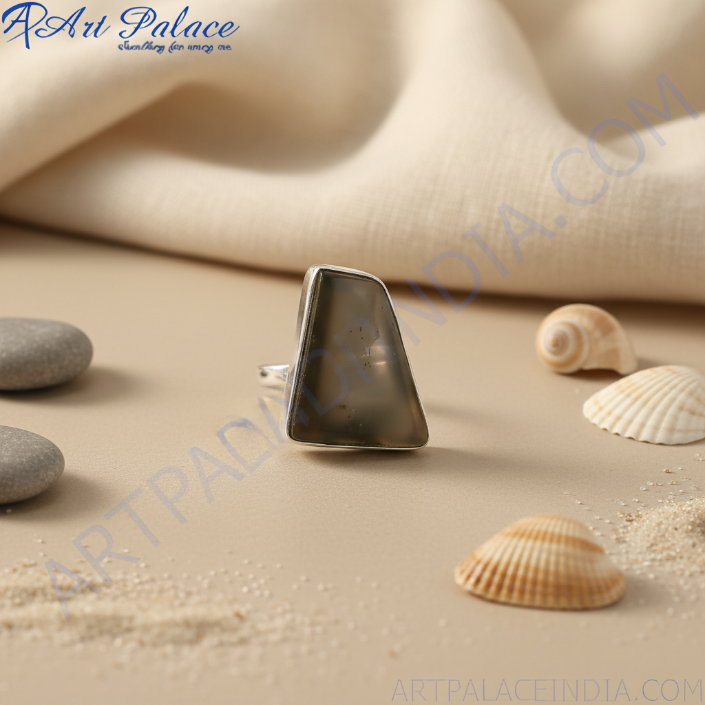 Silver Stone Ring for Women | Unique Statement Jewelry