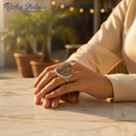 Load image into Gallery viewer, Silver Stone Ring for Women | Unique Statement Jewelry
