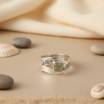 将图像加载到图库查看器中， 925 Silver Square Stone Ring for Women | Sterling Silver Jewelry

