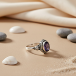 将图像加载到图库查看器中， 925 Silver Amethyst Ring for Women | Gemstone Jewelry
