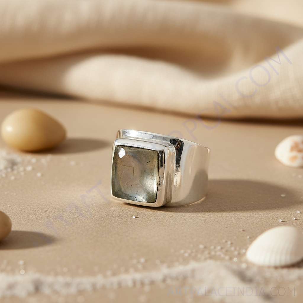 925 Sterling Silver Ring with Gemstone for Women | Statement Ring