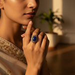 Load image into Gallery viewer, 925 Silver Blue Gemstone Ring for Women | Statement Jewelry
