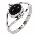 将图像加载到图库查看器中， 925 Silver Black Onyx Ring for Women | Gemstone Jewelry
