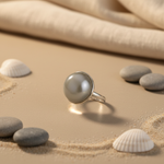 Load image into Gallery viewer, Silver Pearl Ring for Women | Statement Jewelry | Gift

