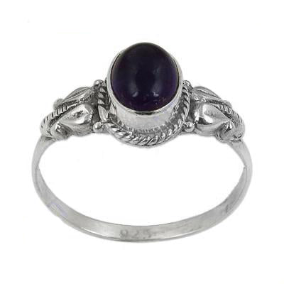 925 silver amethyst ring for women | gemstone jewelry gift