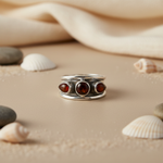 将图像加载到图库查看器中， 925 Silver Carnelian Gemstone Ring for Women | Gift Jewelry
