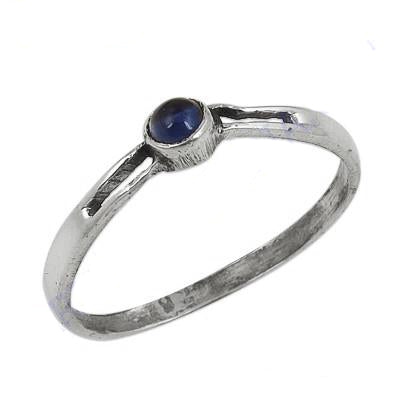 925 Silver Blue Gemstone Ring for Women | Daily Wear Jewelry