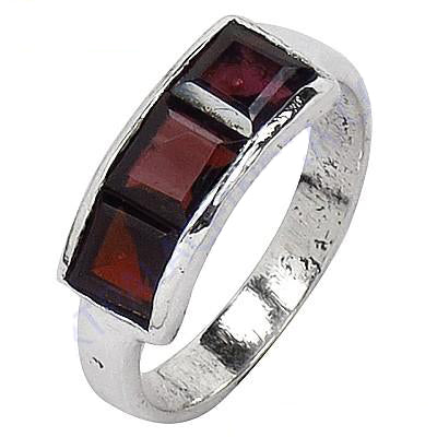 925 Silver Garnet Ring for Women | Gemstone Jewelry Gift
