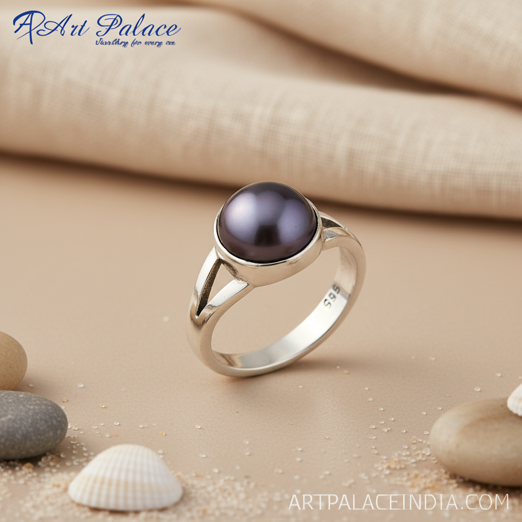 925 silver pearl ring for women | gift jewelry