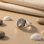 将图像加载到图库查看器中， 925 Silver Moonstone Ring for Women | Gift Jewelry
