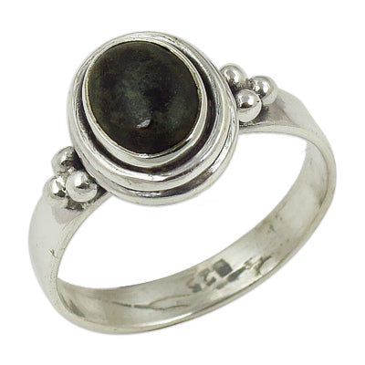 925 silver green gemstone ring for women | gift jewelry