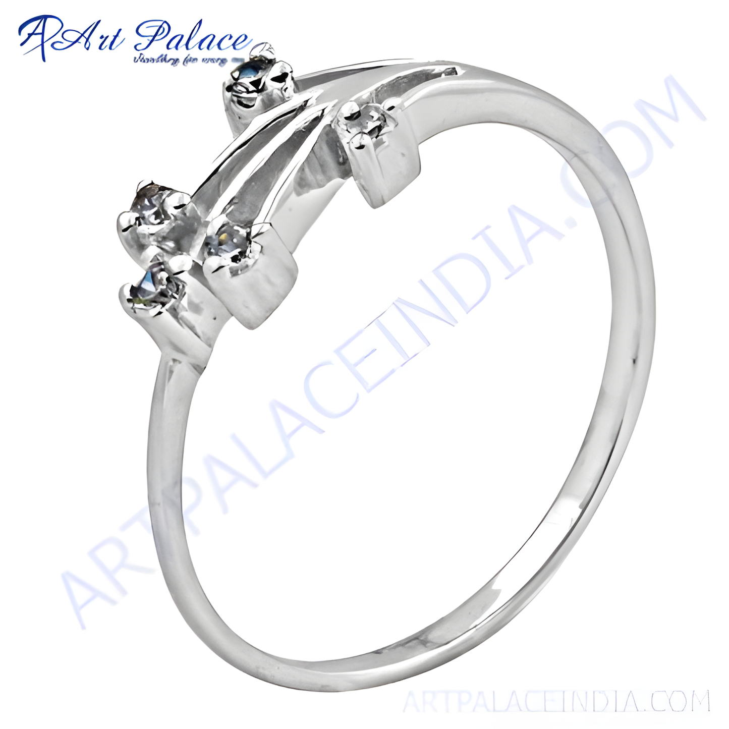 New Arrival Fashion Silver Ring, Simple Style CZ Jewellery Stylish Cz Rings Cz Silver Rings