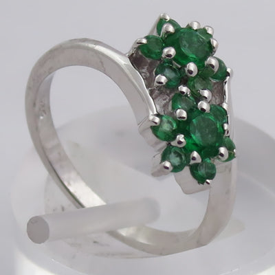 925 Silver Citrine Flower Ring for Women | Gemstone Jewelry