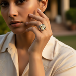 Load image into Gallery viewer, 925 Sterling Silver Citrine Ring | Statement Ring for Women
