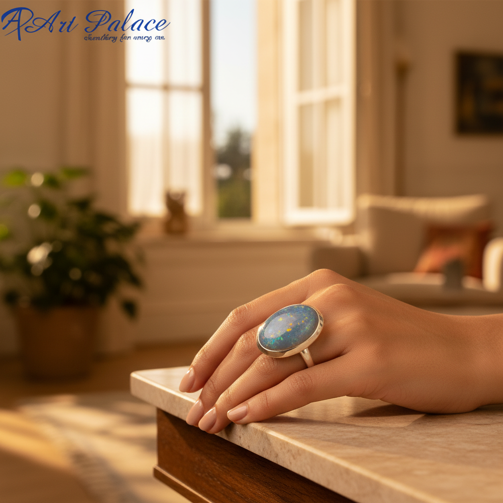 925 Silver Turquoise Stone Ring for Women | Statement Jewelry