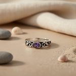 将图像加载到图库查看器中， 925 Silver Amethyst Ring for Women | Gemstone Ring
