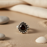 Load image into Gallery viewer, 925 Silver Garnet Ring for Women | Statement Jewelry Gift
