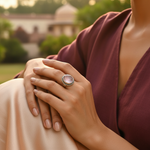 将图像加载到图库查看器中， 925 Silver Rose Quartz Ring for Women | Gemstone Jewelry
