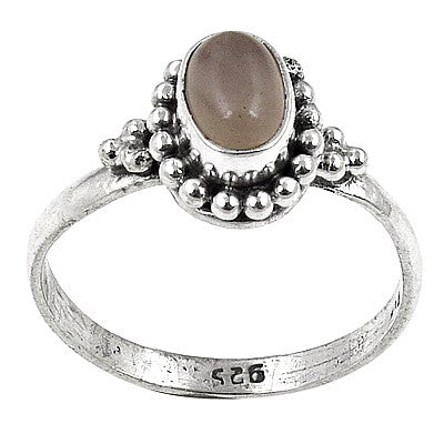 925 silver oval stone ring for women | daily wear jewelry
